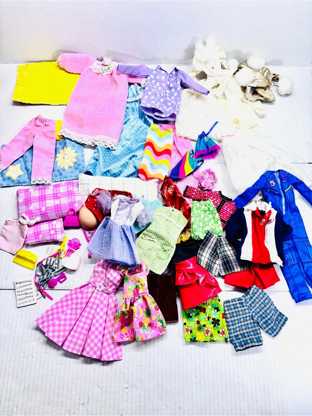 Mattel Mixed Lot of Barbie & Ken Clothing And Some Accessories Vintage 70’s/80’s